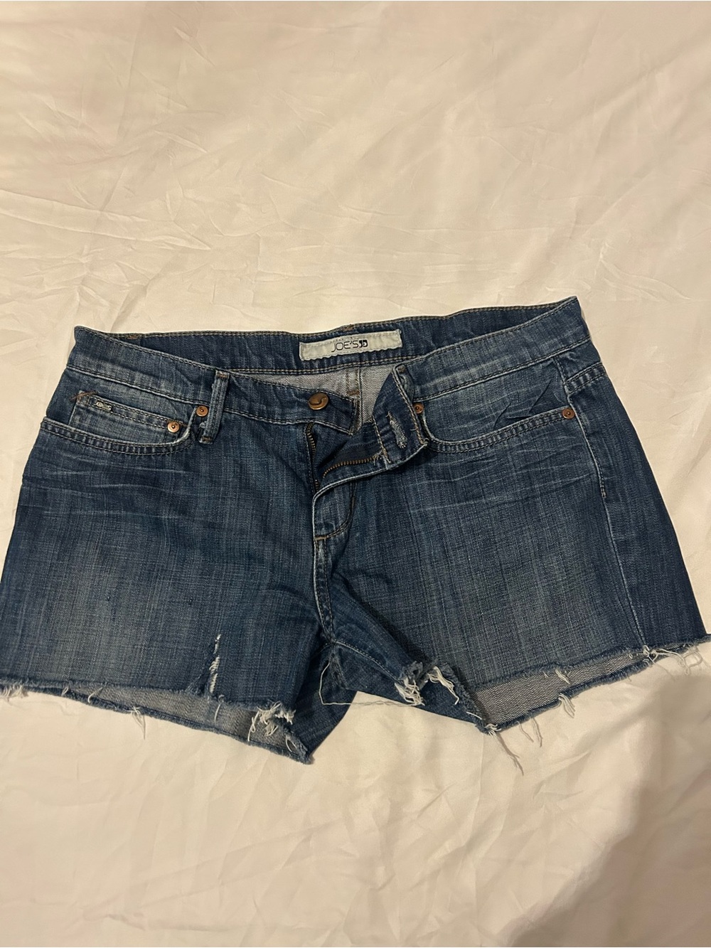 Joe's Jeans Dark Blue Distressed Cutoff Shorts